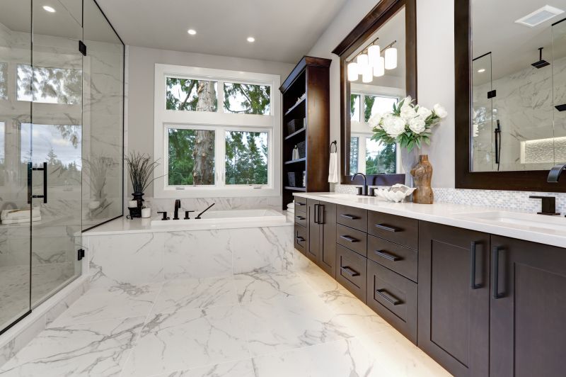 Wide Picture of a Modern Bathroom